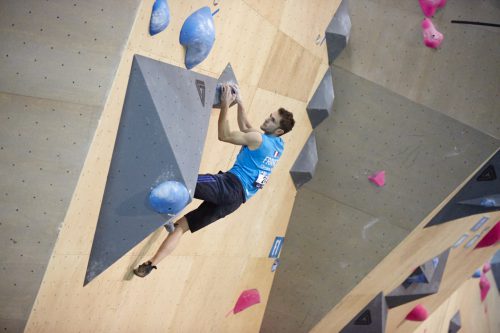 Indoor rock climbing competition